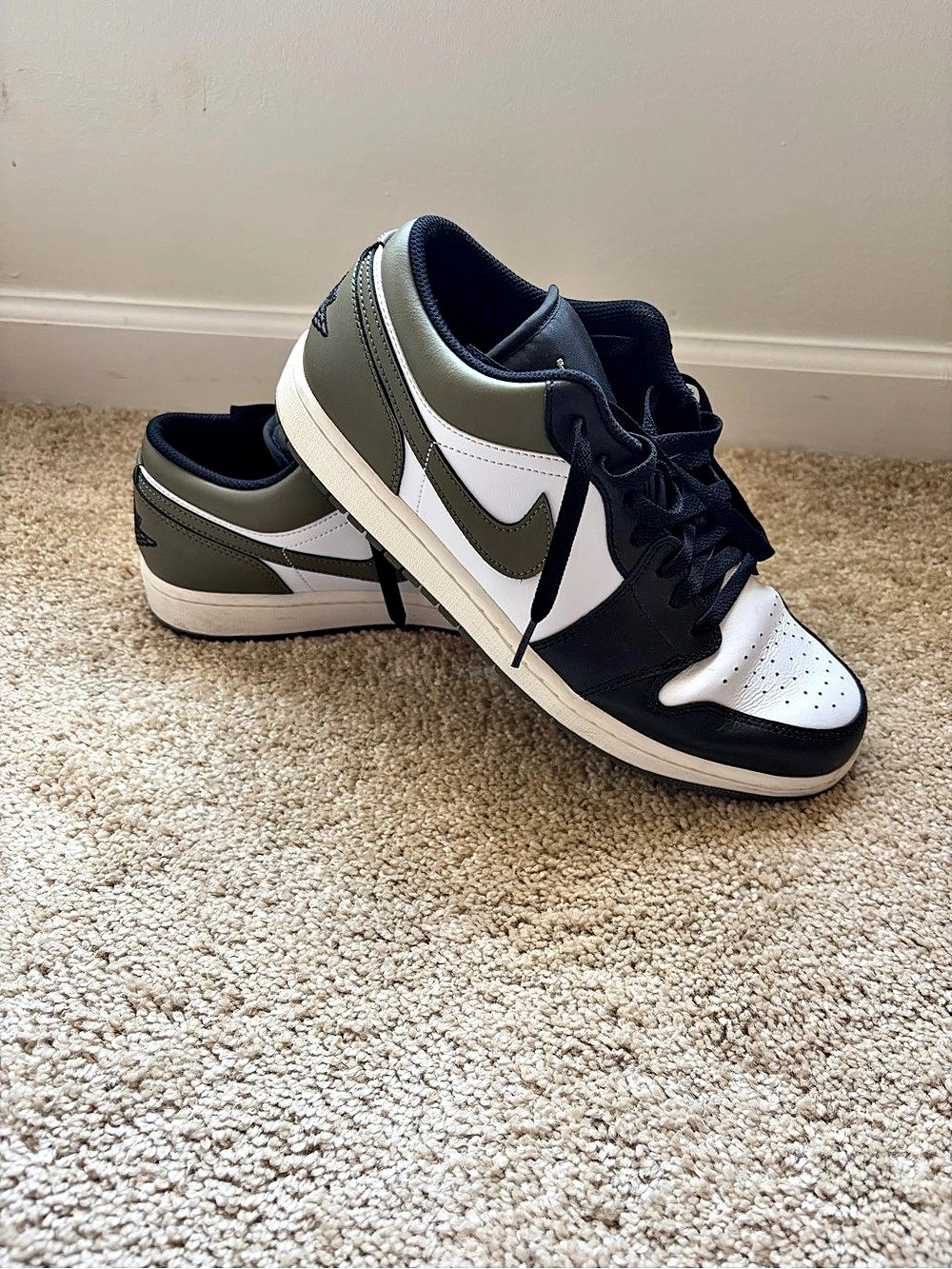 Nike Air Jordan 1 Low Black & White Sneakers